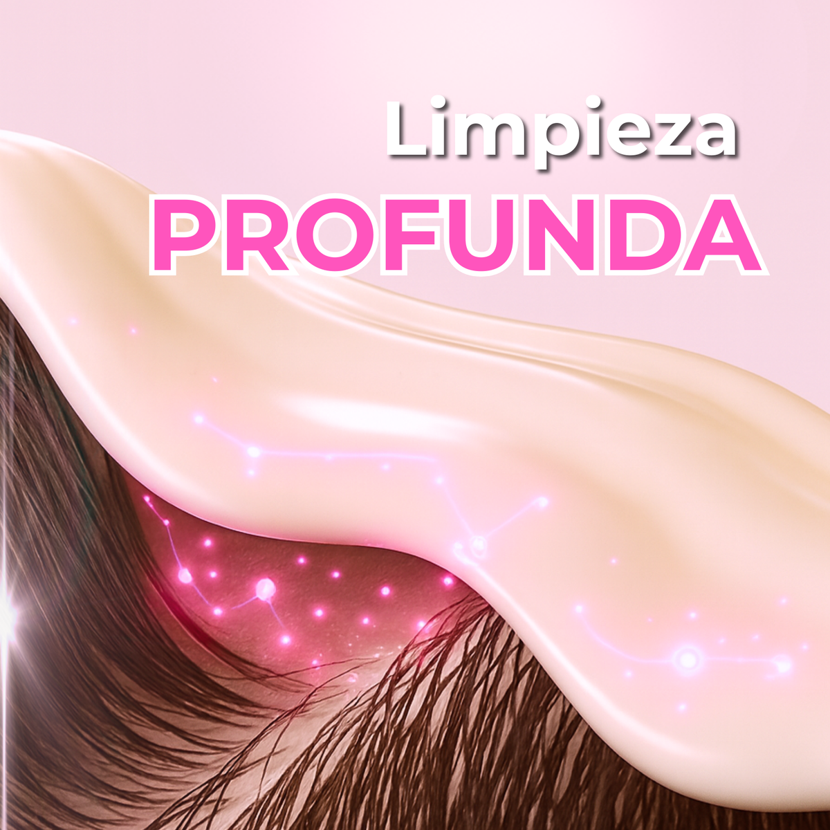 Puedes hacer limpieza suave de todos los días, y limpieza profunda con el mismo shampoo. Eliminando todaas las impurezas que se acumulan día a día en tu cuero cabelludo y tus hebras. Dejando así tu cabello ligero, brillante, suave y listo para una definición wow.