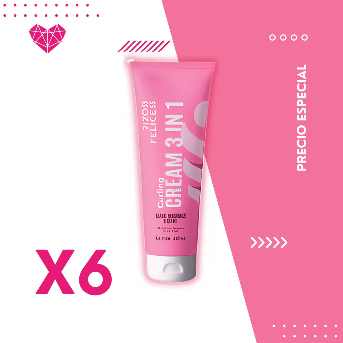 RF- Curling-cream-plus 250 ml x 6 unidades