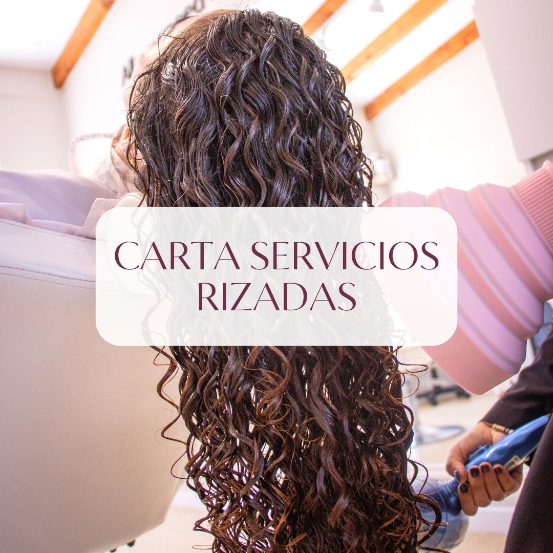 Carta de servicios para Rizadas en el centro de experiencia Bijou Cosmetics