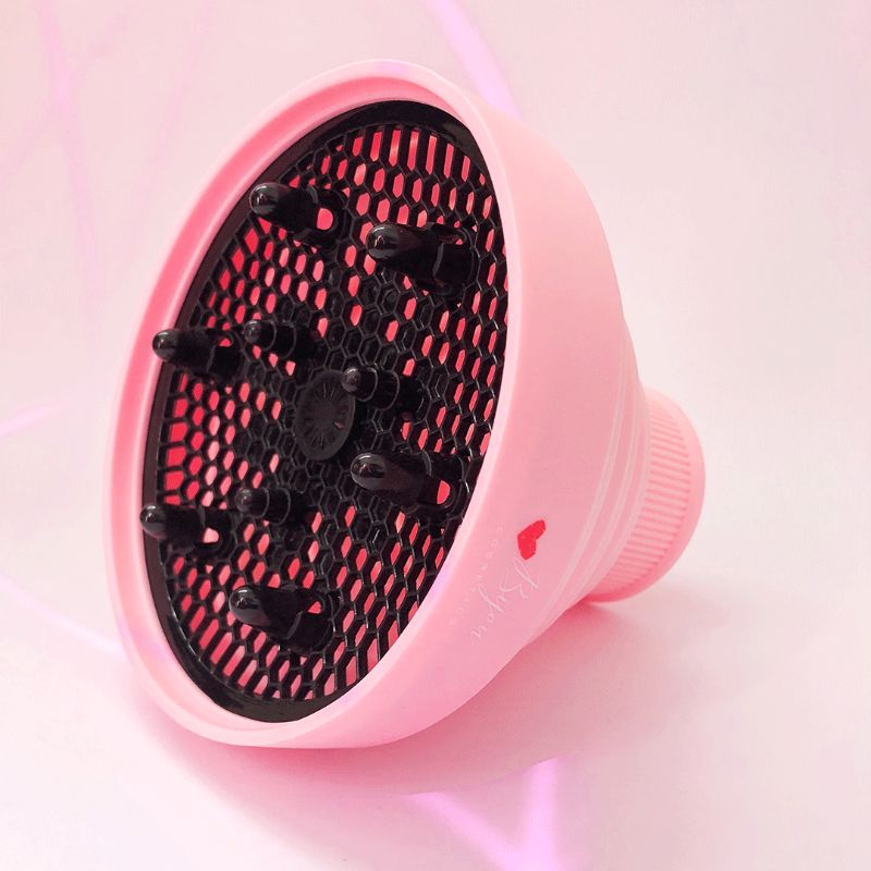 Difusor portable universal para secado de pelo color rosa